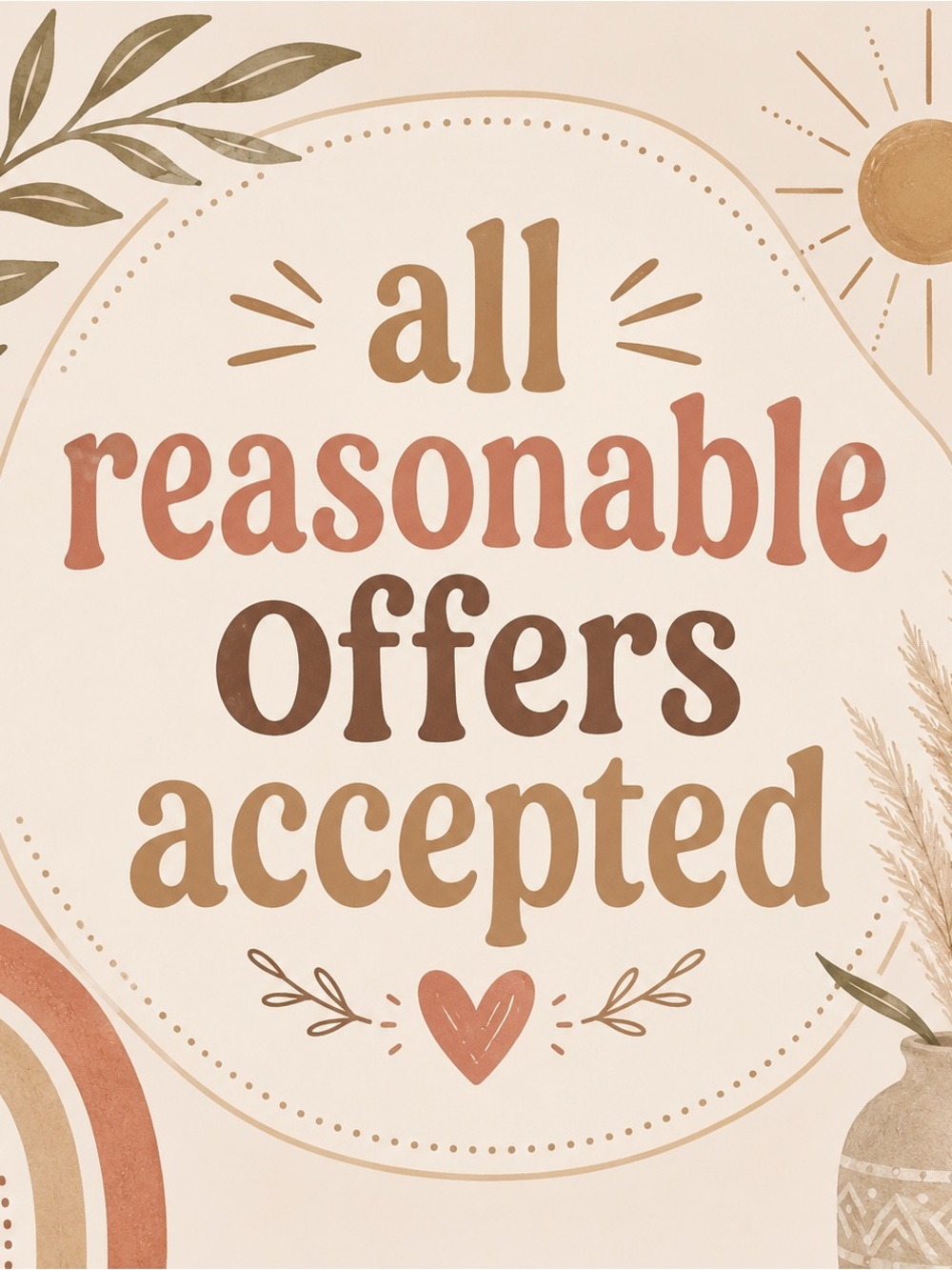 ✿ ALL REASONABLE OFFERS ACCEPTED! ✿